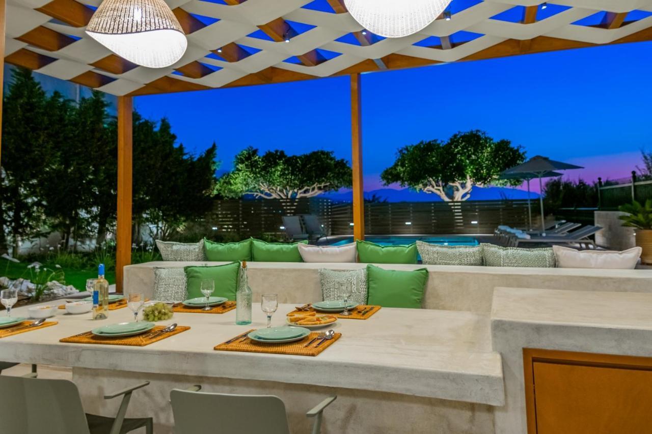 Estella Villa With Pool, Children Area, Bbq & Magnificent Views! Astérion 外观 照片