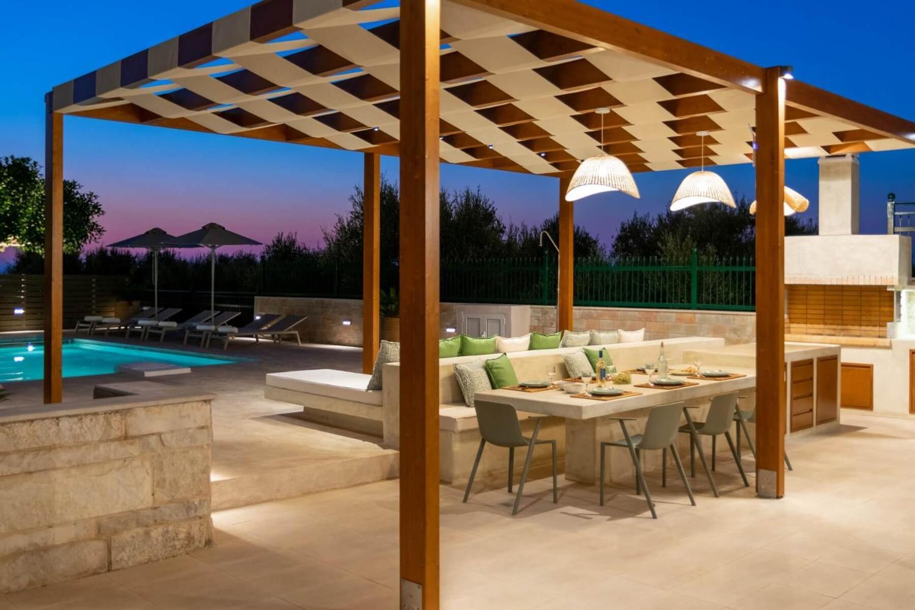 Estella Villa With Pool, Children Area, Bbq & Magnificent Views! Astérion 外观 照片